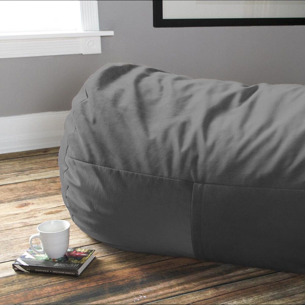 Jaxx 4&#39; Lounger Bean Bag in Charcoal, , large