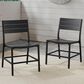 Linon Home Decor Holland Patio Side Chair in Black (Set of 2), , large