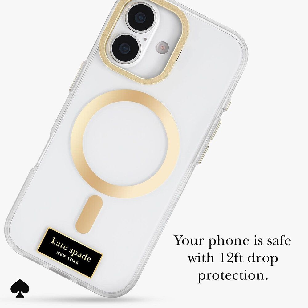 Kate Spade Protective MagSafe Case with Stand for Apple iPhone 17 in Icon Clear, , large