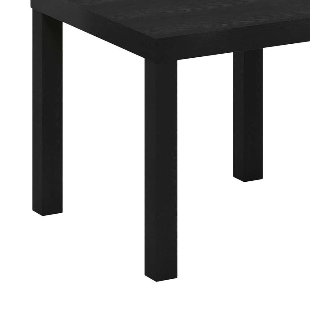 HOMLUX 20" Square Parsons Side Table in Black, , large