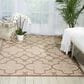 Nourison Aloha 7"10" x 10"6" Cream Indoor/Outdoor Area Rug, , large