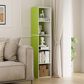 HOMLUX 5-Tier Cube Open Shelf Storage Organizer Bookcase in Green and White, , large