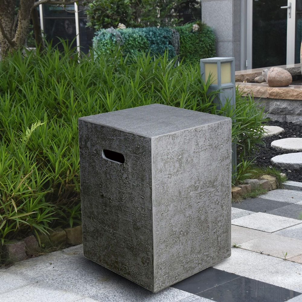 Elementi Fire Square Tank Cover in Gray, , large