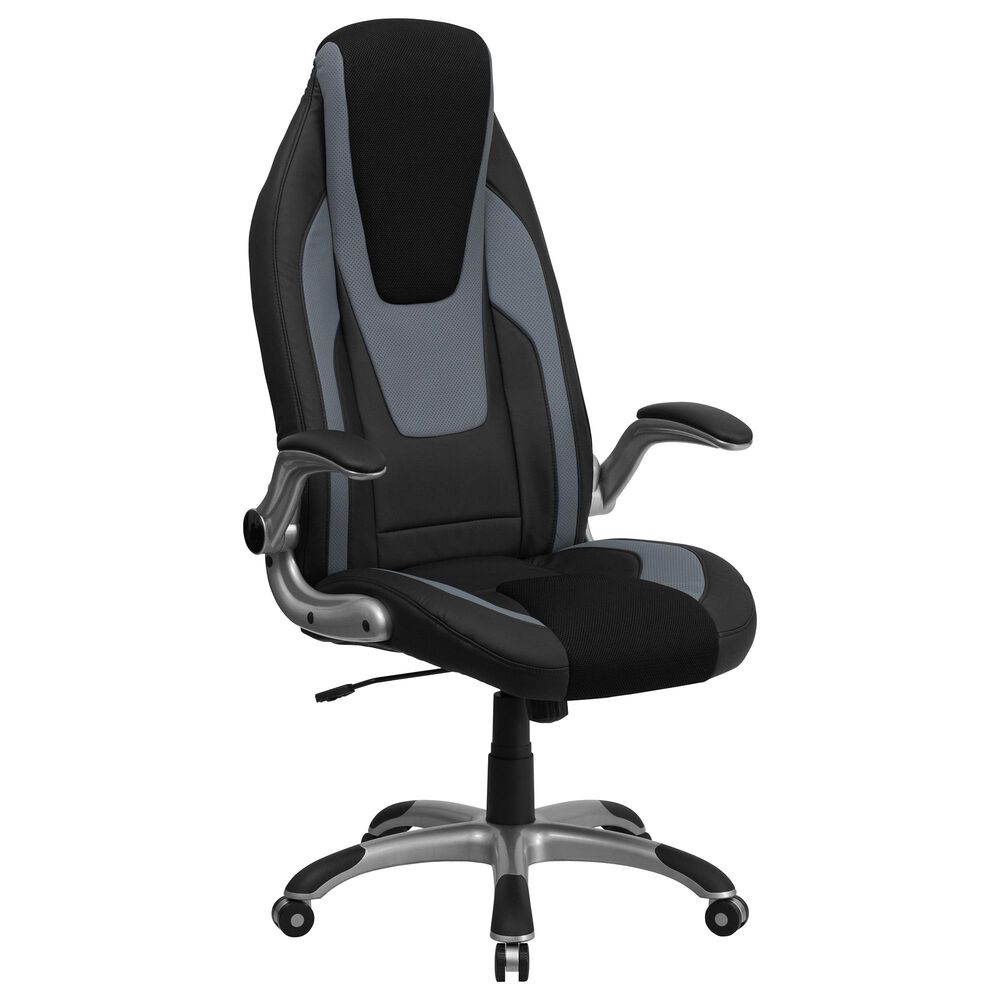 Flash Furniture Executive Swivel Chair in Black, , large