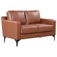 Lifestyle Solutions Fletcher Stationary Loveseat in Brown, , large