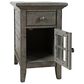 Waltham Rustic Shores Power Chairside Table in Charcoal, , large