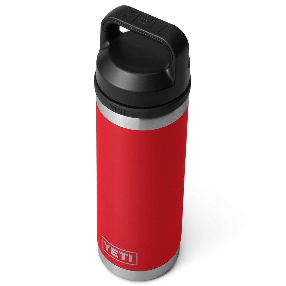YETI Rambler 18 Oz Water Bottle with Chug Cap in Rescue Red, , large
