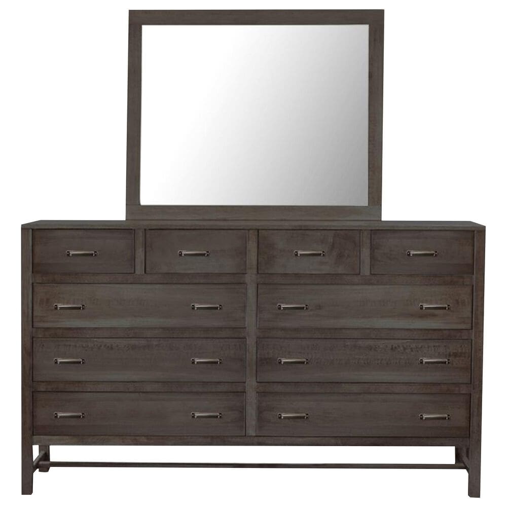 Fleming Furniture Co. Rochester 10-Drawer Dresser with Mirror in Mineral, , large