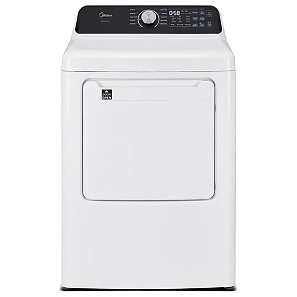 Midea 7.0 Cu. Ft. Smart Tumble Dryer with Custom Cycles in White, , large