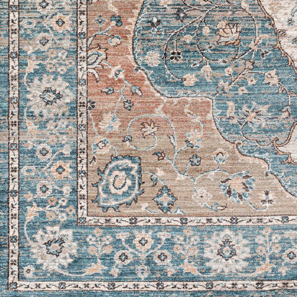 Surya Carlisle Oriental 2&#39;11&quot; x 10&#39; Dark Blue, Light Sage, Dusty Pink, Cream and Medium Brown Runner, , large