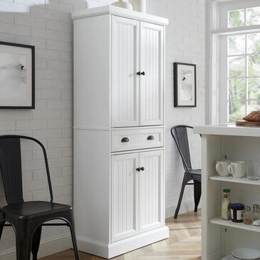 Crosley Furniture Shoreline Pantry in White, , large