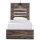 Ashley Drystan Twin Panel Bed in Rustic Brown, , large