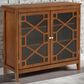 Linon Home Decor Fetti Large Cabinet in Brown, , large