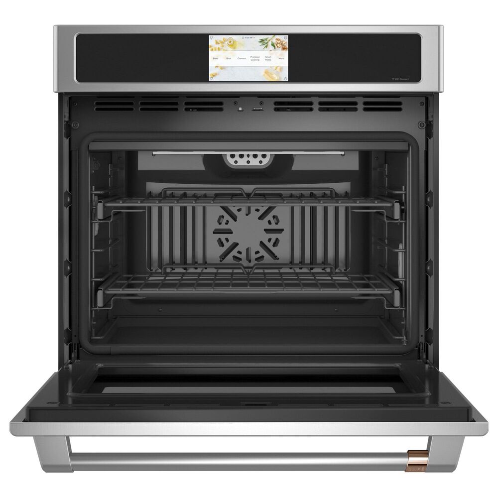 Cafe 2-Piece Kitchen Package with 30" Smart Built-In Convection Single Wall Oven and 36" Electric Cooktop in Stainless Steel, , large