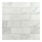 MS International Subway Carrara White 4" x 12" Natural Stone Tile, , large
