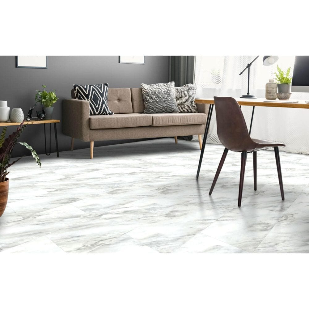Tru-Cor Tile Carrara Grey 16&quot; x 32&quot; Luxury Vinyl Tile, , large