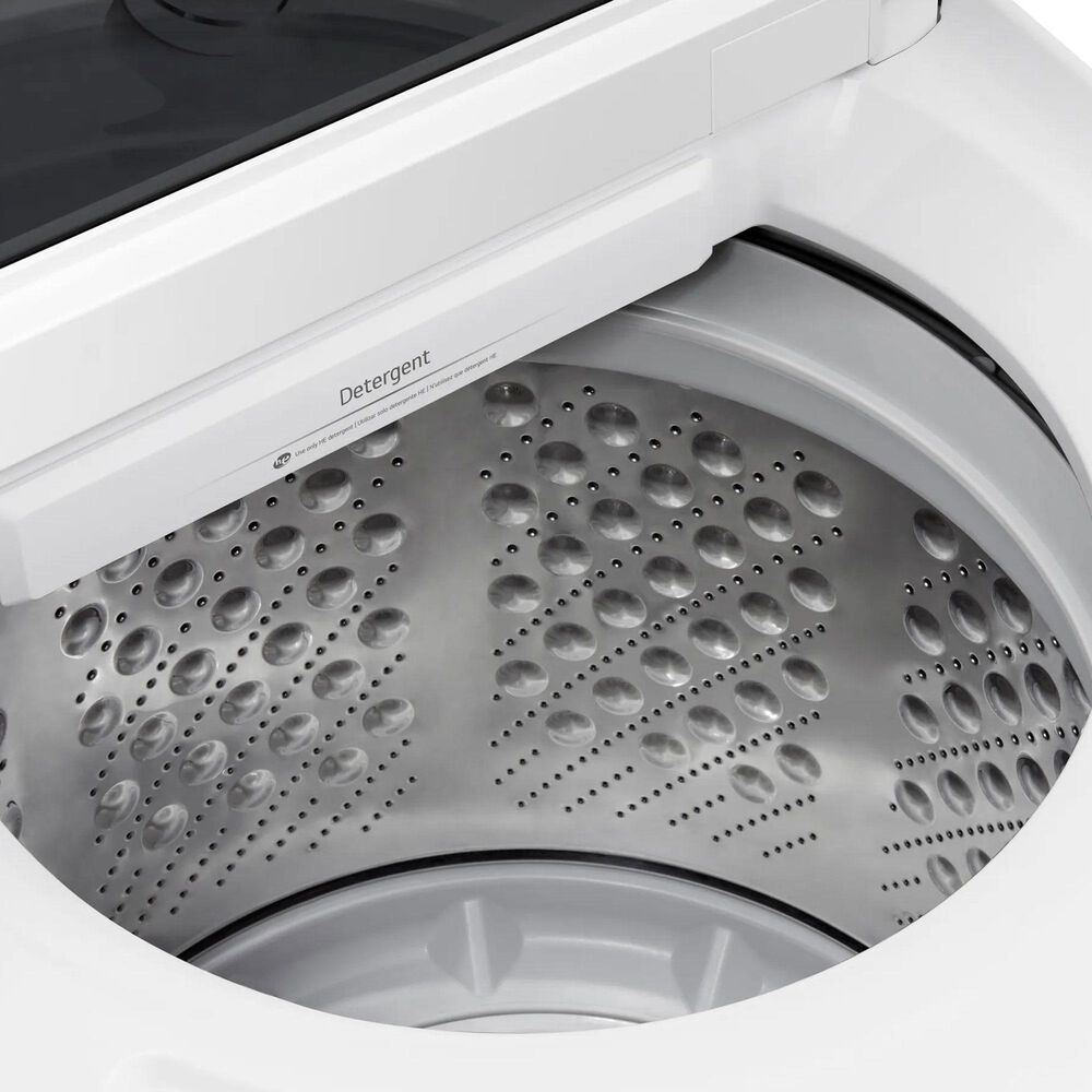 LG 5 Cu. Ft. Smart Top Load Washer and 7.3 Cu. Ft. Electric Dryer Laundry Pair in Alpine White, , large