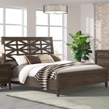 Hawthorne Furniture Preston King Bed in Weathered Vintage Oak, , large