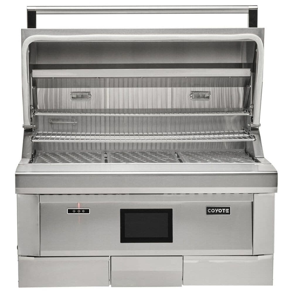 Coyote Outdoor 36&quot; Gen3 Built-In Pellet Grill in Stainless Steel, , large