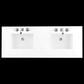 James Martin Vanities Brittany 60" Double Bathroom Vanity in Smokey Celadon with 3 cm White Zeus Quartz Top and Rectangular Sinks, , large