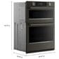 KitchenAid 6.4 Cu. Ft. Smart Electric Combo Wall Oven with Intelligent Cooking Camera in Black Ore, , large