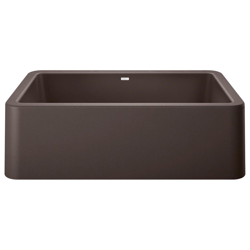 Blanco Ikon 33&quot; Apron Single Bowl Farmhouse Sink in Cafe, , large