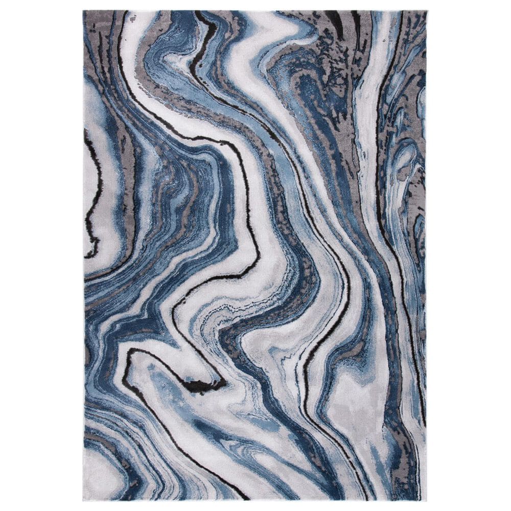 Safavieh Craft CFT819M 5"3" x 7"6" Blue and Grey Area Rug, , large