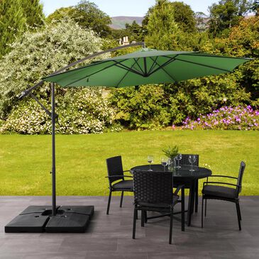 CorLiving 9.5" UV Resistant Patio Umbrella in Forest Green, , large