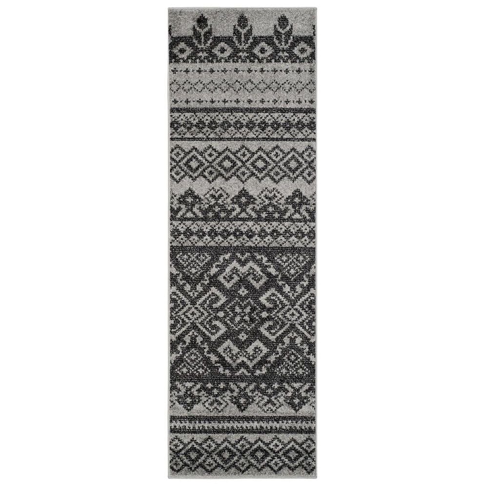 Safavieh Adirondack ADR107A-26 2&#39;6&quot; x 6&#39; Silver/Black Runner, , large