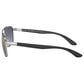 Ray-Ban Sunglasses with Blue and Gold Lenses in Polished Silver, , large