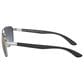 Ray-Ban Sunglasses with Blue and Gold Lenses in Polished Silver, , large
