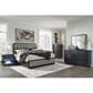 Millenium Rowanbeck 4-Piece Queen Bedroom Set in Black, , large