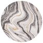 Safavieh Craft 10" Round Grey and Gold Area Rug, , large