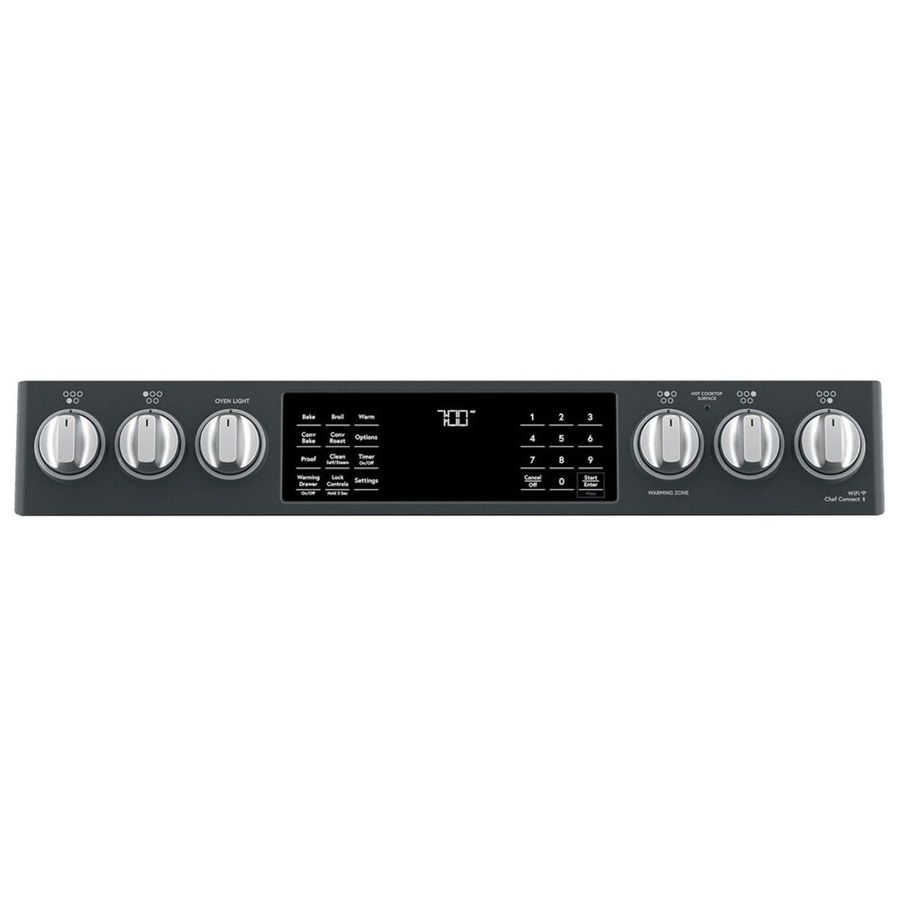 Cafe 30&quot; Slide-In Electric Convection Range in Matte Black, , large