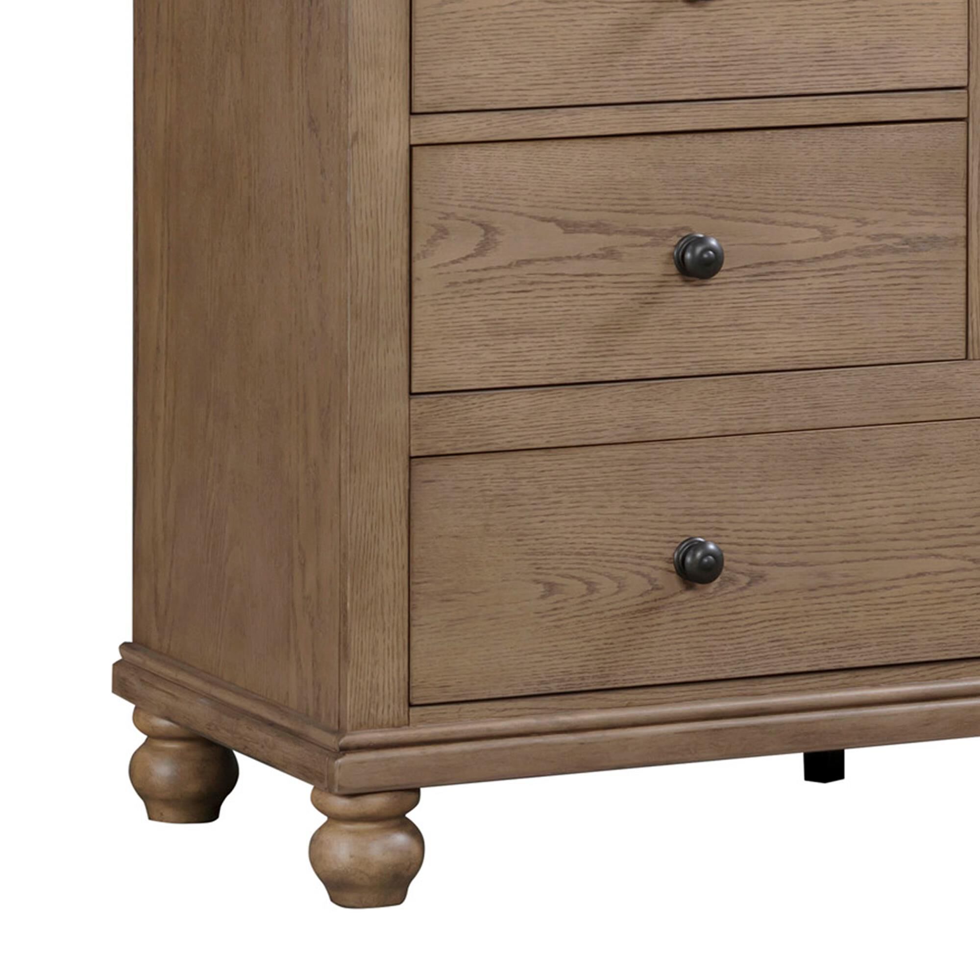 Riva Ridge Oxford 4-Drawer Chifferobe in Tan