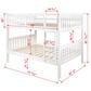 Forest Grove Full over Full Bunk Bed in White, , large