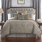 Waterford Carrick 4-Piece King Comforter Set in Silver and Antique Gold, , large