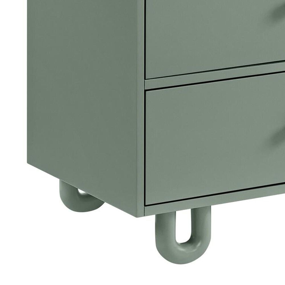 Oxford Baby Meridian 3-Piece Nursery Set with 3-in-1 Convertible Crib, Dresser and Changing Topper in Olive Green, , large