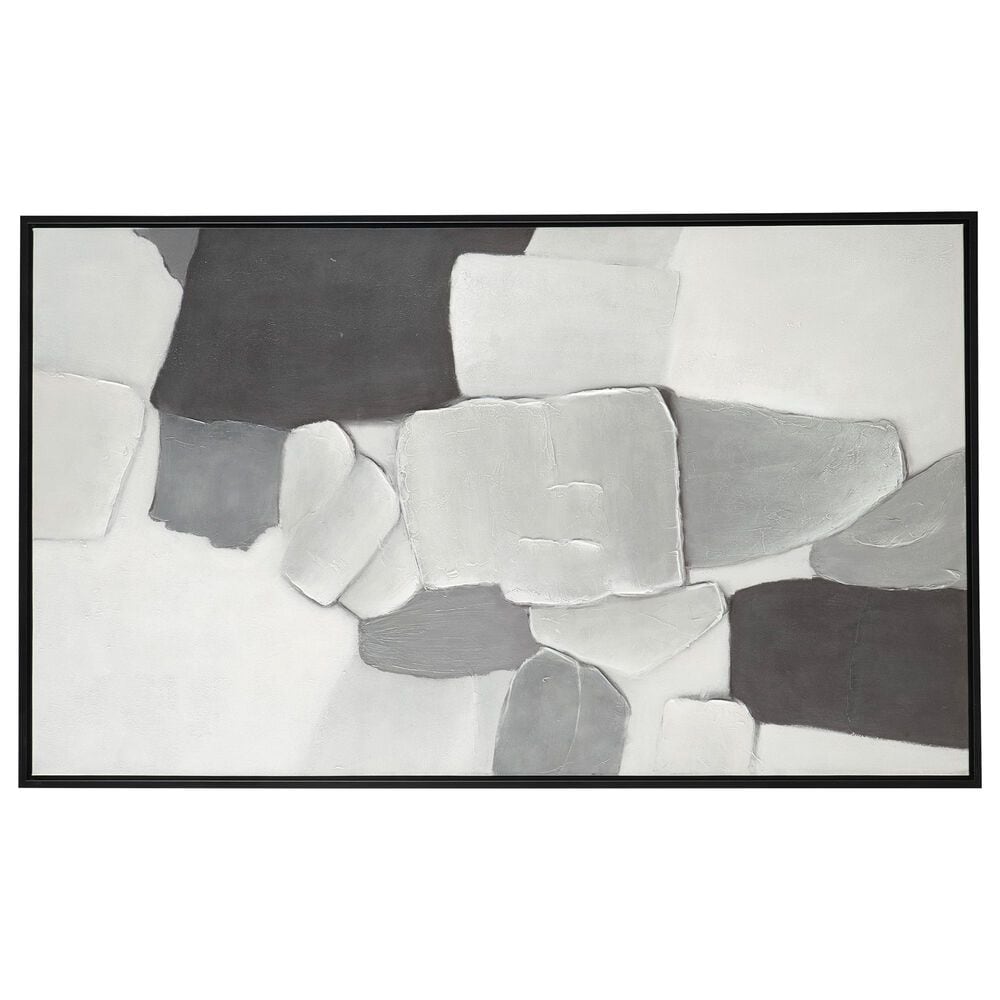 Ashley Adilson 36" x 60" Wall Art in White, Gray and Black, , large