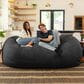 Jaxx 7" Giant Bean Bag Sofa in Black, , large
