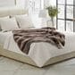 Timberlake 60" x 70" Faux Fur Throw Blanket in Gray and Brown, , large