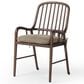 FOUR HANDS Brenna Dining Chair in Drifted Oak with Broadway Olive Cushion, , large