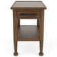Riverside Furniture Calhoun Chairside Table in Ebony Whiskey Oak, , large