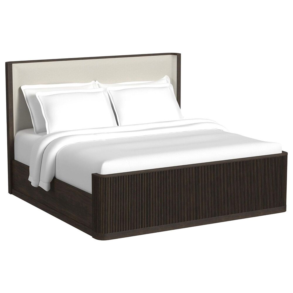 Mayberry Hill Sylvie King Panel Bed in Dark Brown, , large