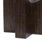 Nicolette Home Beckham Round End Table in Rustic Tavern and Clear, , large