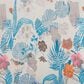 Hearth and Haven Floral Velvet Lounge Arm Chair with Gold Metal Legs in Blue, , large