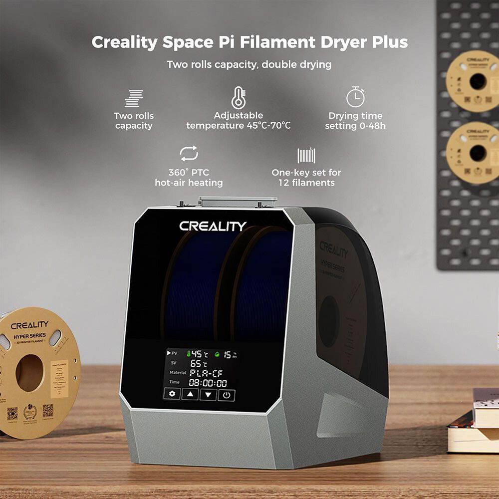 Creality 3D Technology Space Pi Filament Dryer Plus in Gray, , large