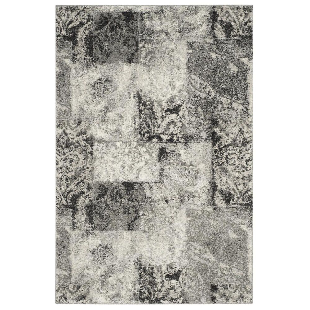 Safavieh Retro RET2137-1180 4" x 6" Cream and Grey Area Rug, , large