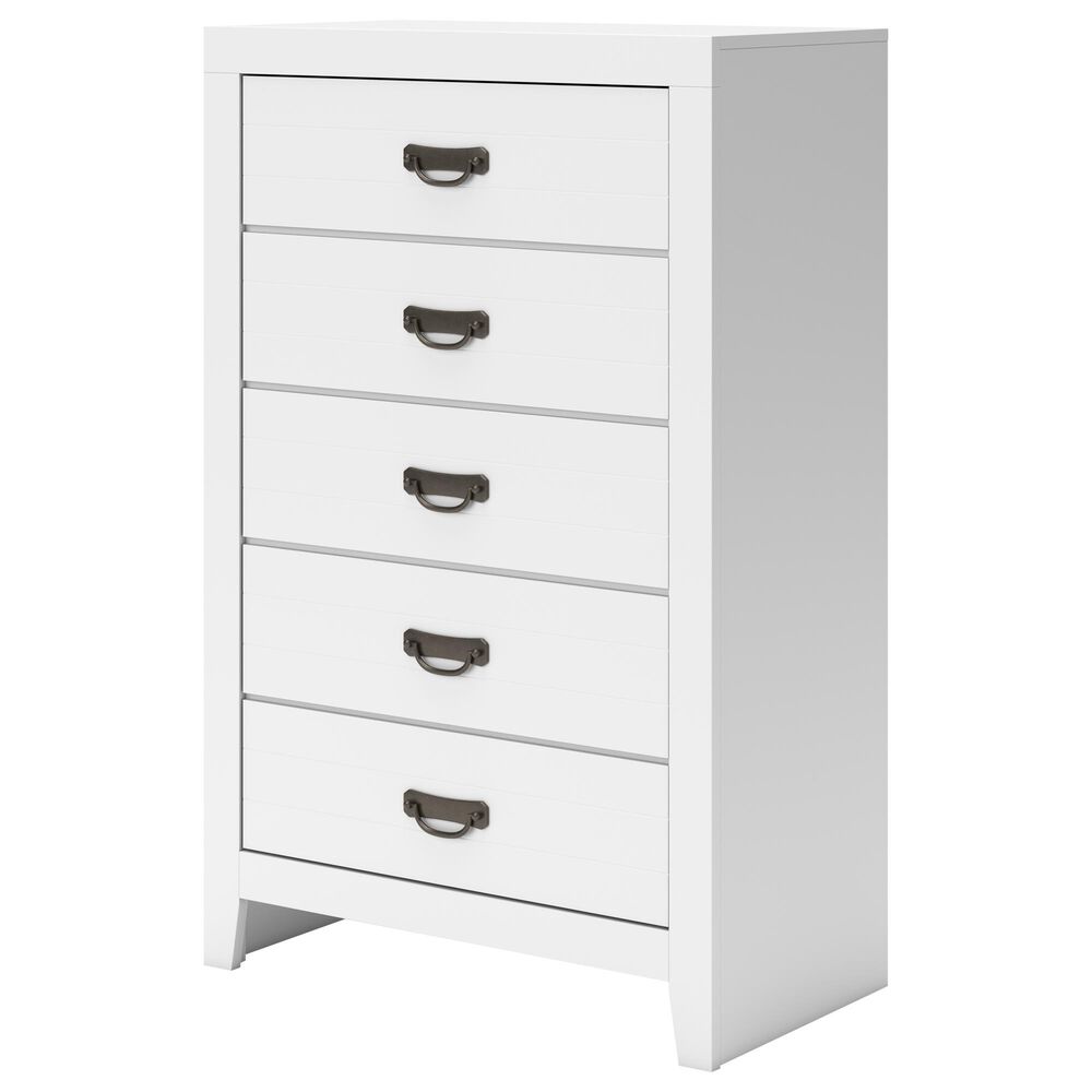 Ashley Binterglen 5-Drawer Chest in White, , large