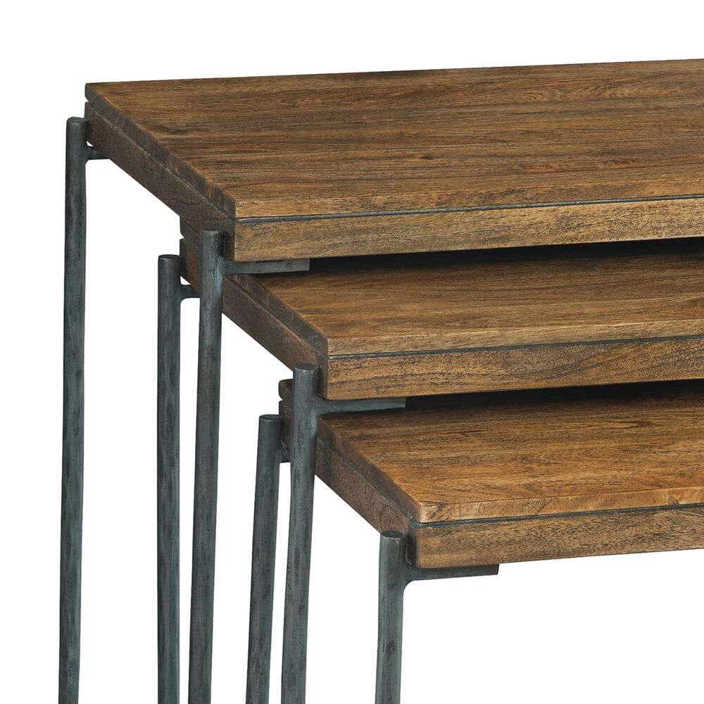 Hekman Bedford Park Nesting Table in Brown and Black &#40;Set of 3&#41;, , large